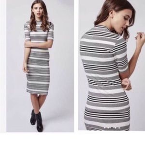 NWT Topshop Petite matching set striped bodycon midi skirt NWT